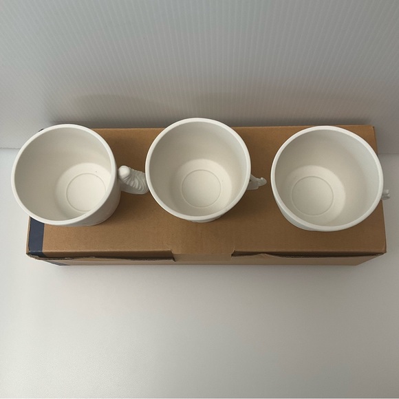 PARTYLITE Set Of 3 Woodland Animals Fox Owl Deer Tea light Cups Ivory Bisque NWT - Picture 5 of 11